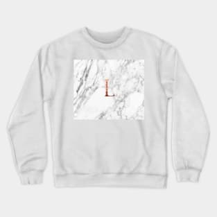 Monogram rose marble L Crewneck Sweatshirt